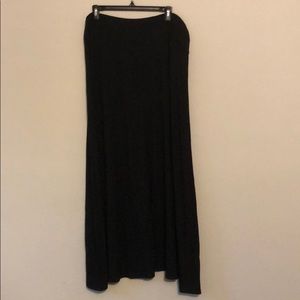 Black Flowy Maxi Skirt